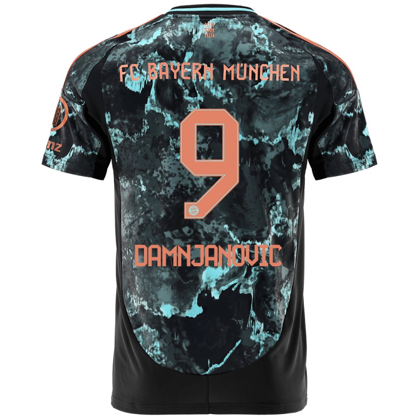 Hombre Camiseta Jovana Damnjanovic #9 Negro 2ª Equipación 2024/25 La Camisa Chile