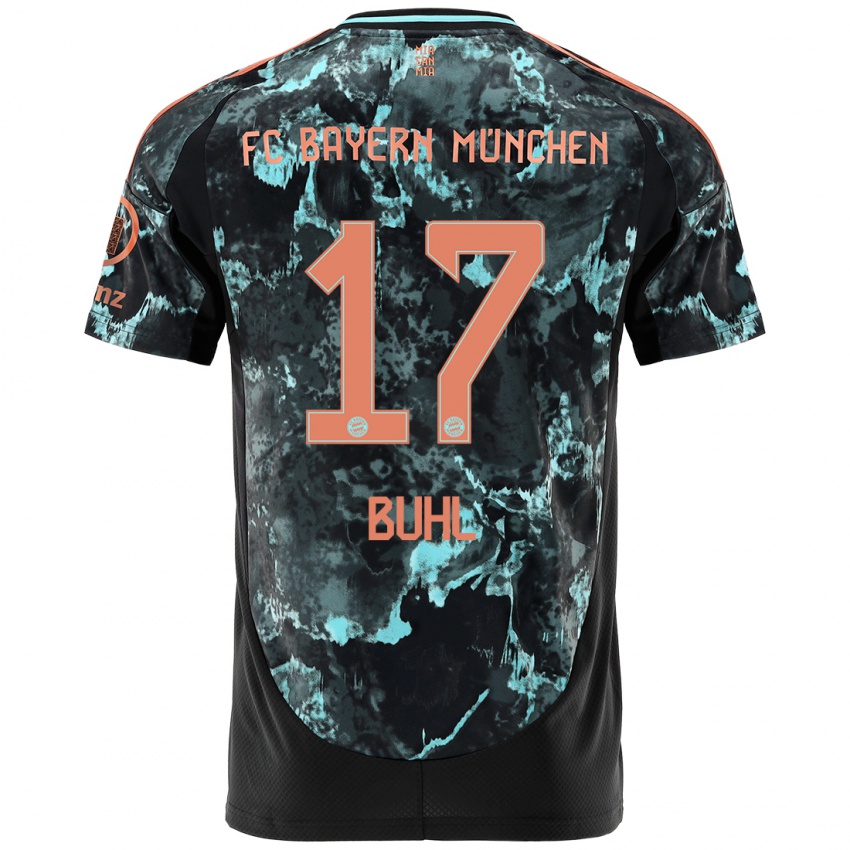 Hombre Camiseta Klara Buhl #17 Negro 2ª Equipación 2024/25 La Camisa Chile