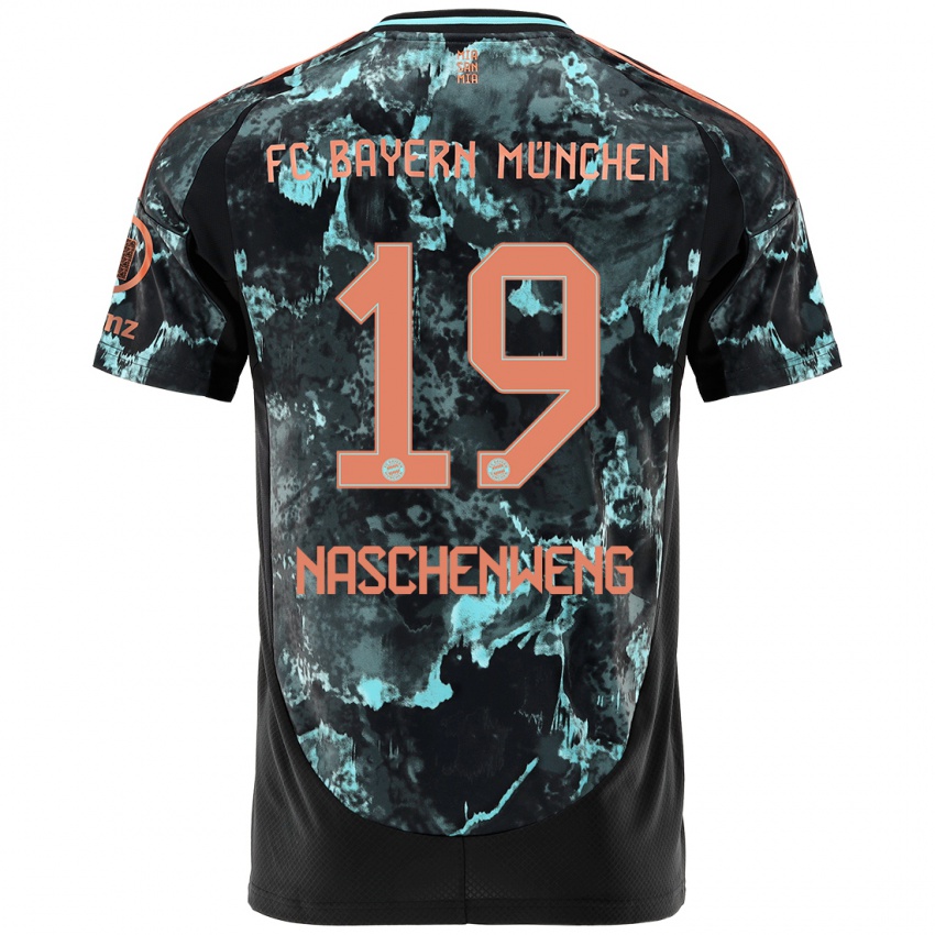 Hombre Camiseta Katharina Naschenweng #19 Negro 2ª Equipación 2024/25 La Camisa Chile