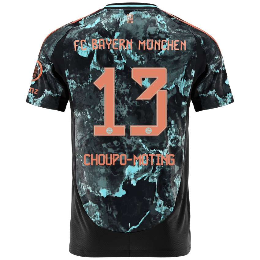 Hombre Camiseta Eric Maxim Choupo-Moting #13 Negro 2ª Equipación 2024/25 La Camisa Chile