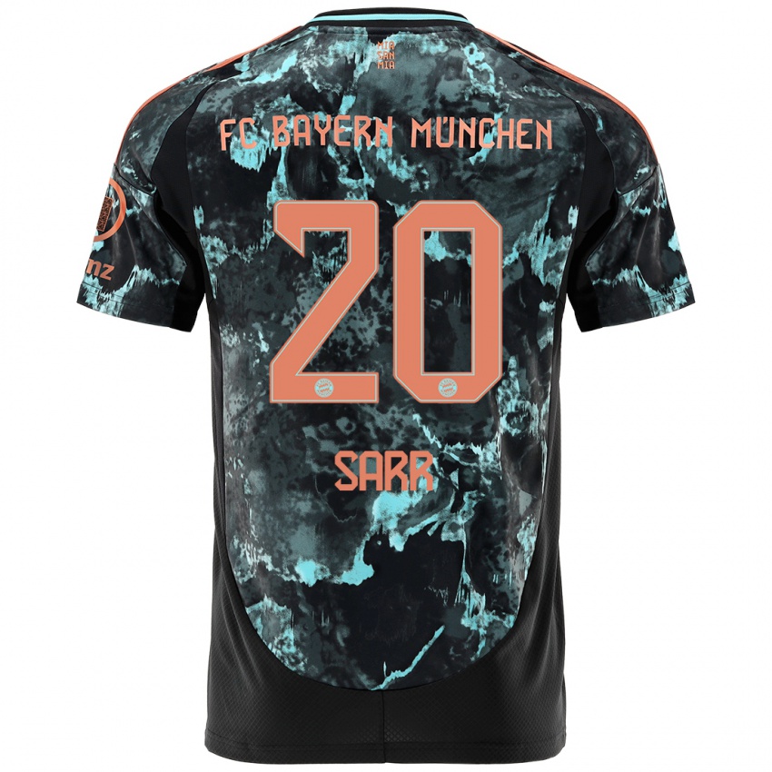 Hombre Camiseta Bouna Sarr #20 Negro 2ª Equipación 2024/25 La Camisa Chile