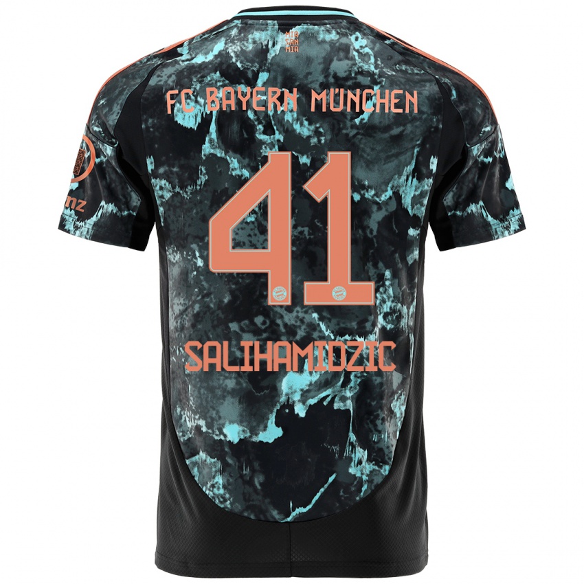 Hombre Camiseta Nick Salihamidzic #41 Negro 2ª Equipación 2024/25 La Camisa Chile