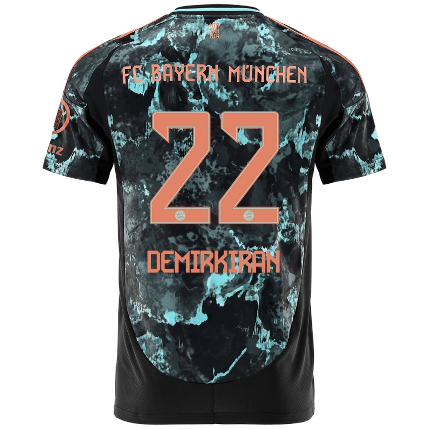 Hombre Camiseta Ediz Demirkiran #22 Negro 2ª Equipación 2024/25 La Camisa Chile