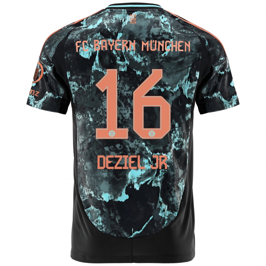 Hombre Camiseta Robert Deziel Jr #16 Negro 2ª Equipación 2024/25 La Camisa Chile