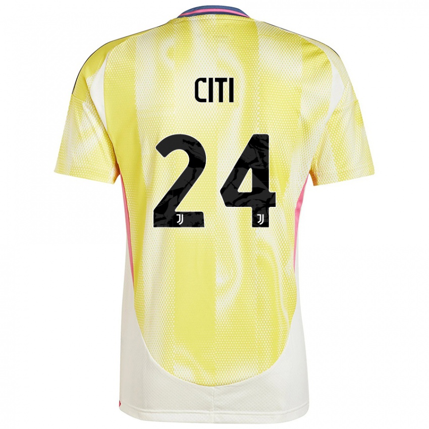 Hombre Camiseta Alessandro Citi #24 Amarillo Solar 2ª Equipación 2024/25 La Camisa Chile