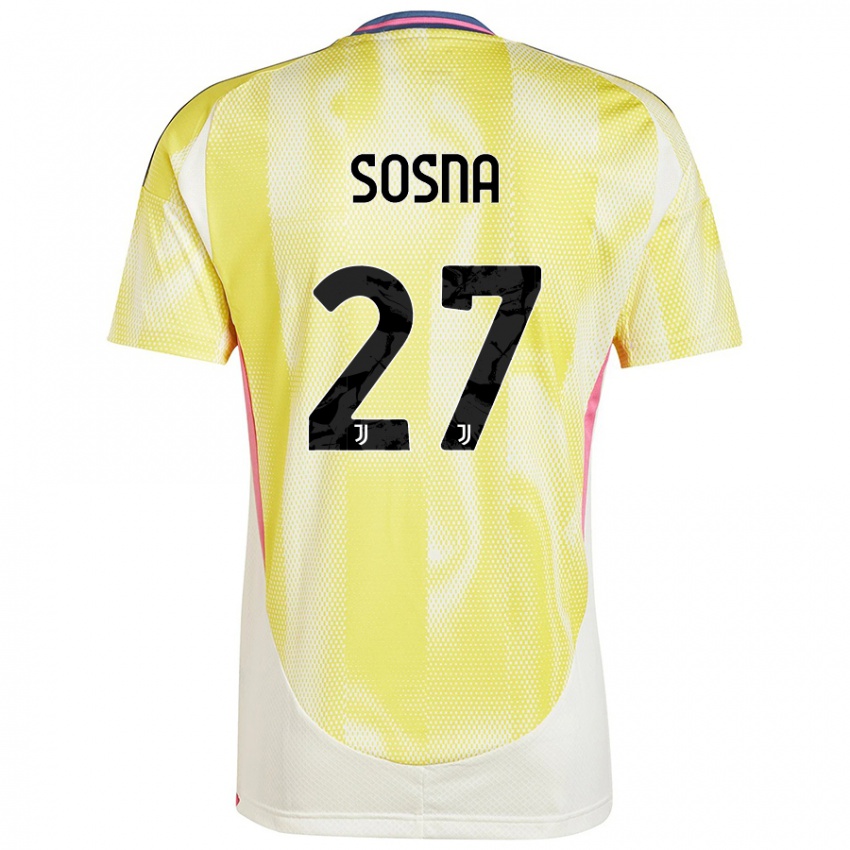 Hombre Camiseta Adam Sosna #27 Amarillo Solar 2ª Equipación 2024/25 La Camisa Chile