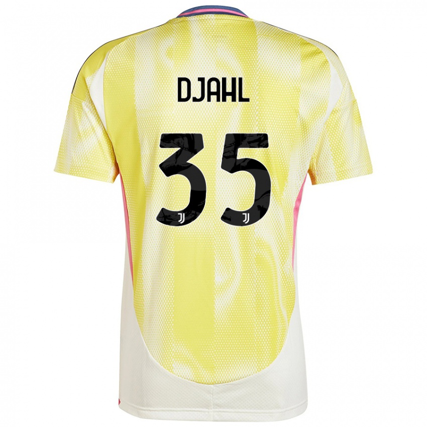 Hombre Camiseta Rayan Djahl #35 Amarillo Solar 2ª Equipación 2024/25 La Camisa Chile