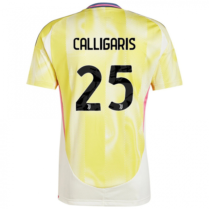 Hombre Camiseta Viola Calligaris #25 Amarillo Solar 2ª Equipación 2024/25 La Camisa Chile