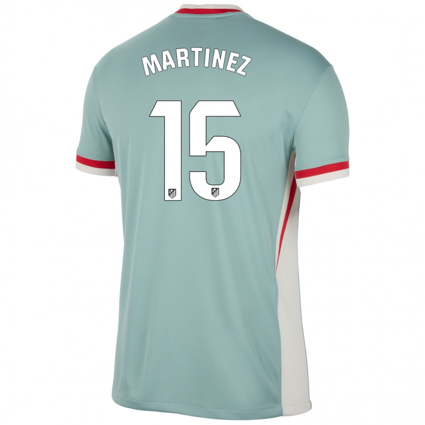 Hombre Camiseta Daniel Martinez #15 Beige Claro Azul 2ª Equipación 2024/25 La Camisa Chile