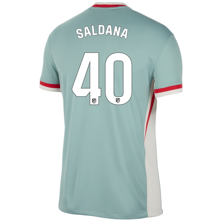 Hombre Camiseta Jose Saldana #40 Beige Claro Azul 2ª Equipación 2024/25 La Camisa Chile