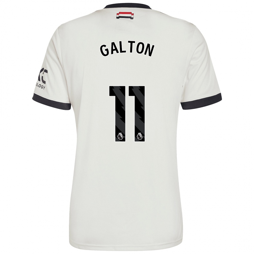 Hombre Camiseta Leah Galton #11 Blanquecino Equipación Tercera 2024/25 La Camisa Chile