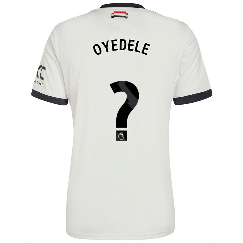 Hombre Camiseta Maxi Oyedele #0 Blanquecino Equipación Tercera 2024/25 La Camisa Chile