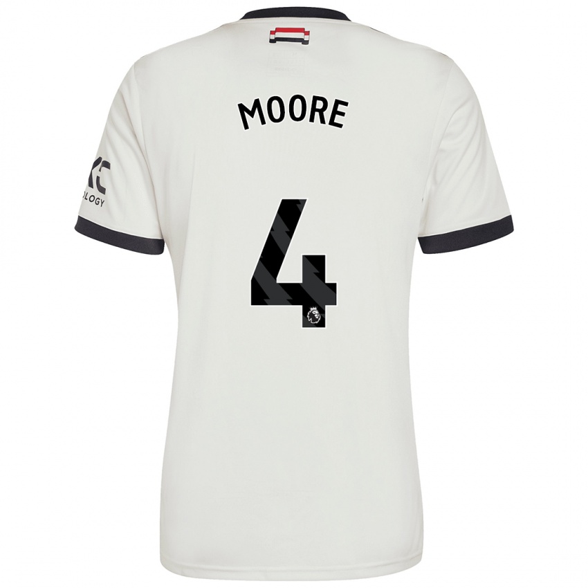 Hombre Camiseta Jade Moore #4 Blanquecino Equipación Tercera 2024/25 La Camisa Chile