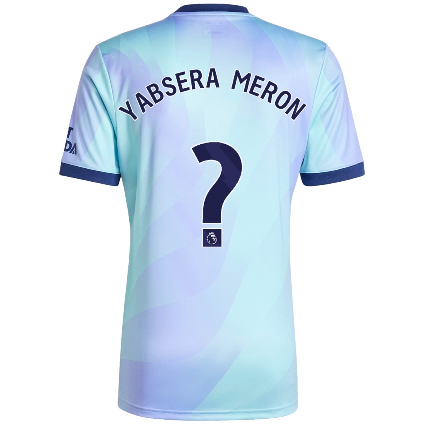 Hombre Camiseta Yabsera Meron #0 Agua Equipación Tercera 2024/25 La Camisa Chile