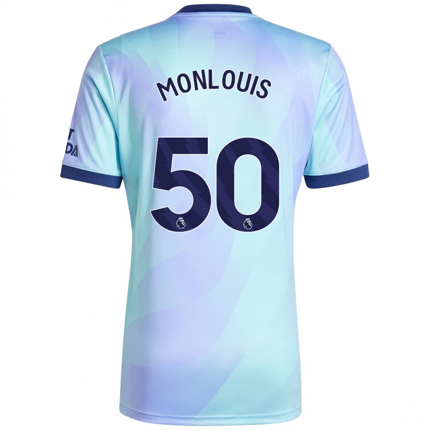 Hombre Camiseta Zane Monlouis #50 Agua Equipación Tercera 2024/25 La Camisa Chile