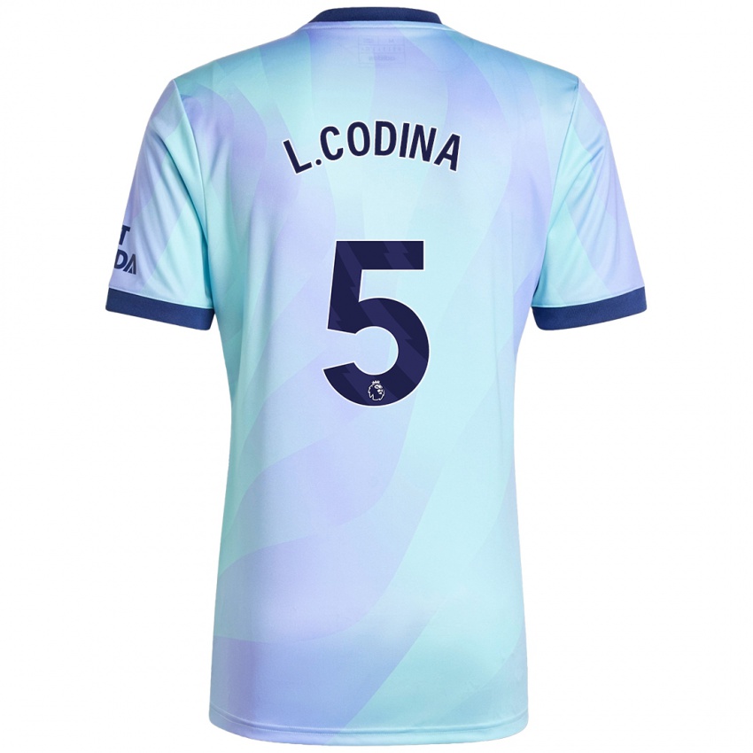 Hombre Camiseta Laia Codina #5 Agua Equipación Tercera 2024/25 La Camisa Chile