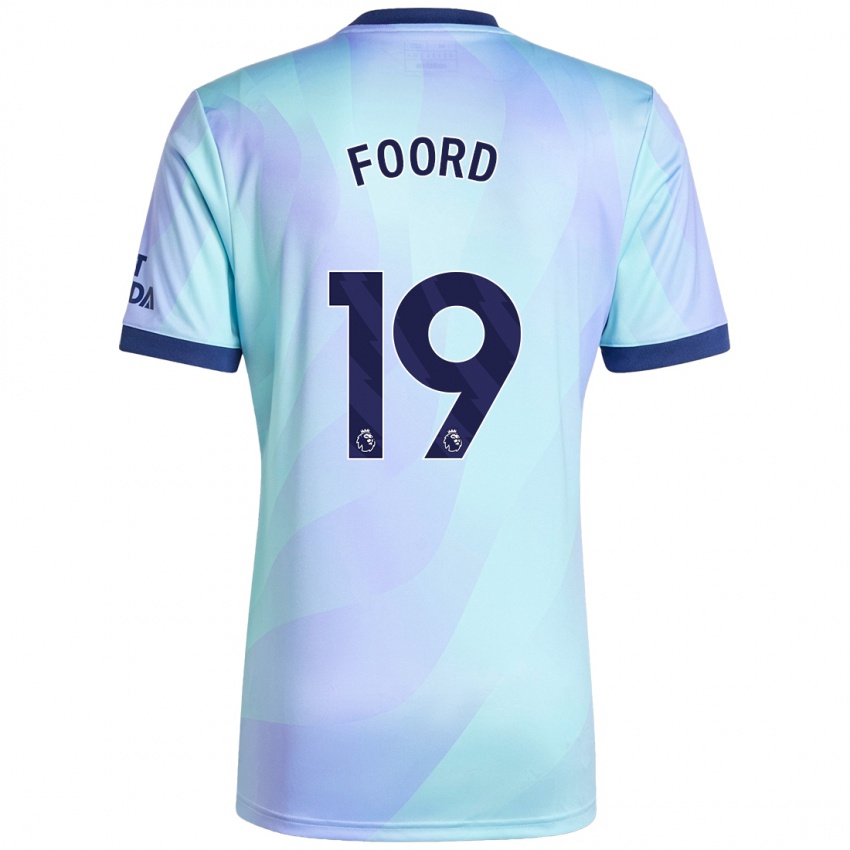 Hombre Camiseta Caitlin Foord #19 Agua Equipación Tercera 2024/25 La Camisa Chile