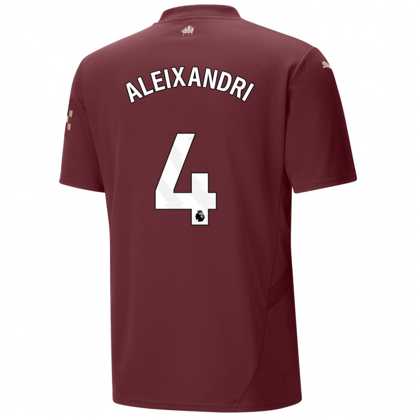 Hombre Camiseta Laia Aleixandri #4 Granate Equipación Tercera 2024/25 La Camisa Chile