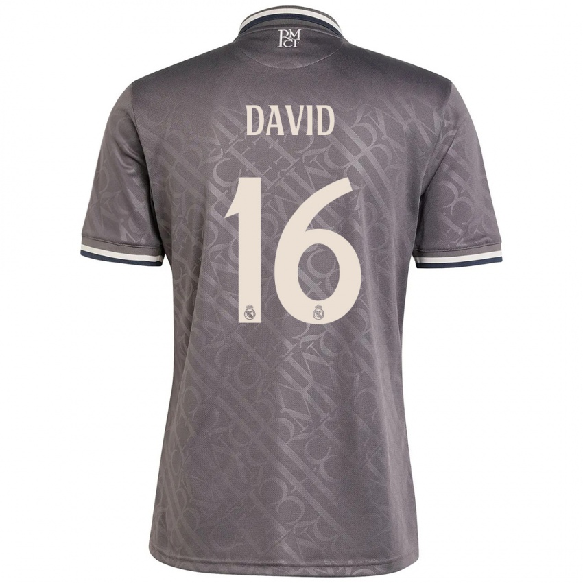 Hombre Camiseta Antonio David #16 Carbón Equipación Tercera 2024/25 La Camisa Chile