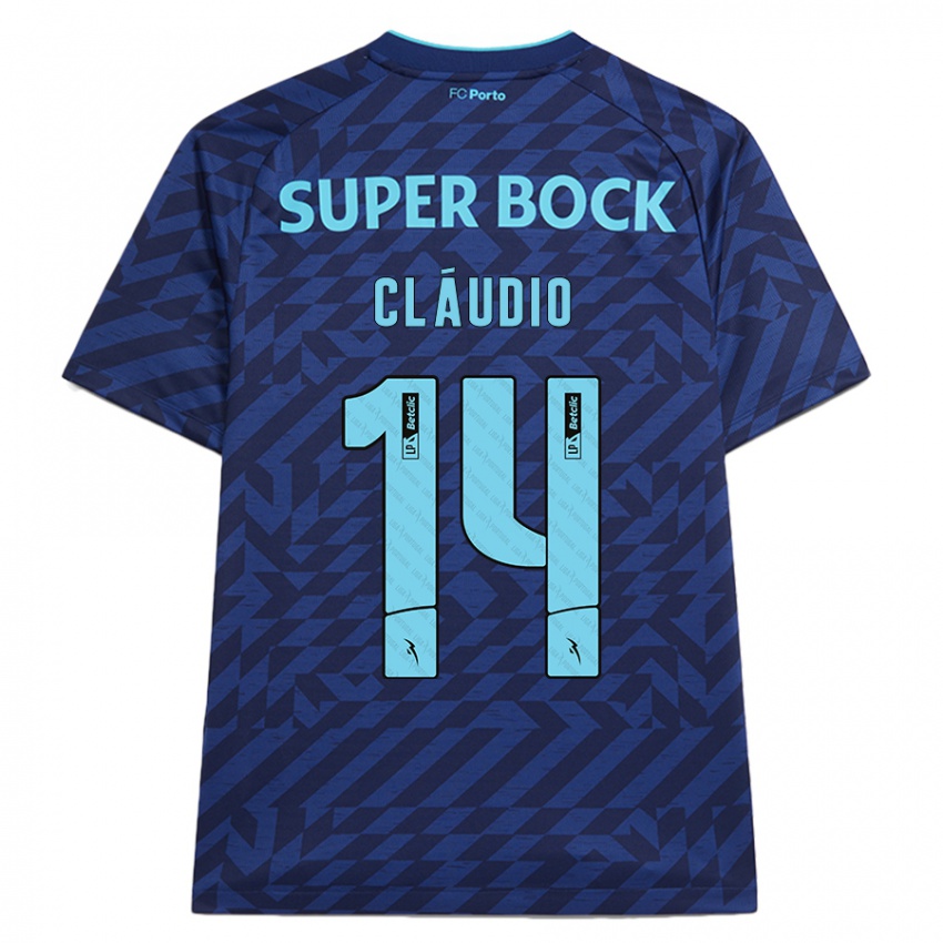 Hombre Camiseta Cláudio Ramos #14 Azul Marino Equipación Tercera 2024/25 La Camisa Chile