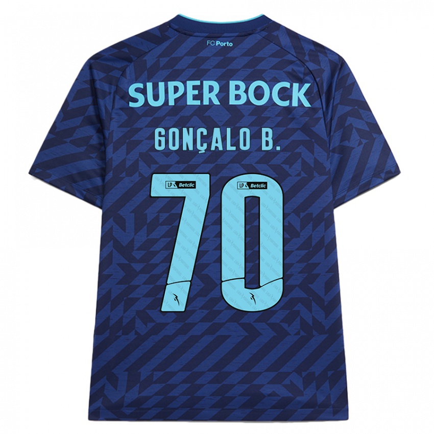 Hombre Camiseta Gonçalo Borges #70 Azul Marino Equipación Tercera 2024/25 La Camisa Chile