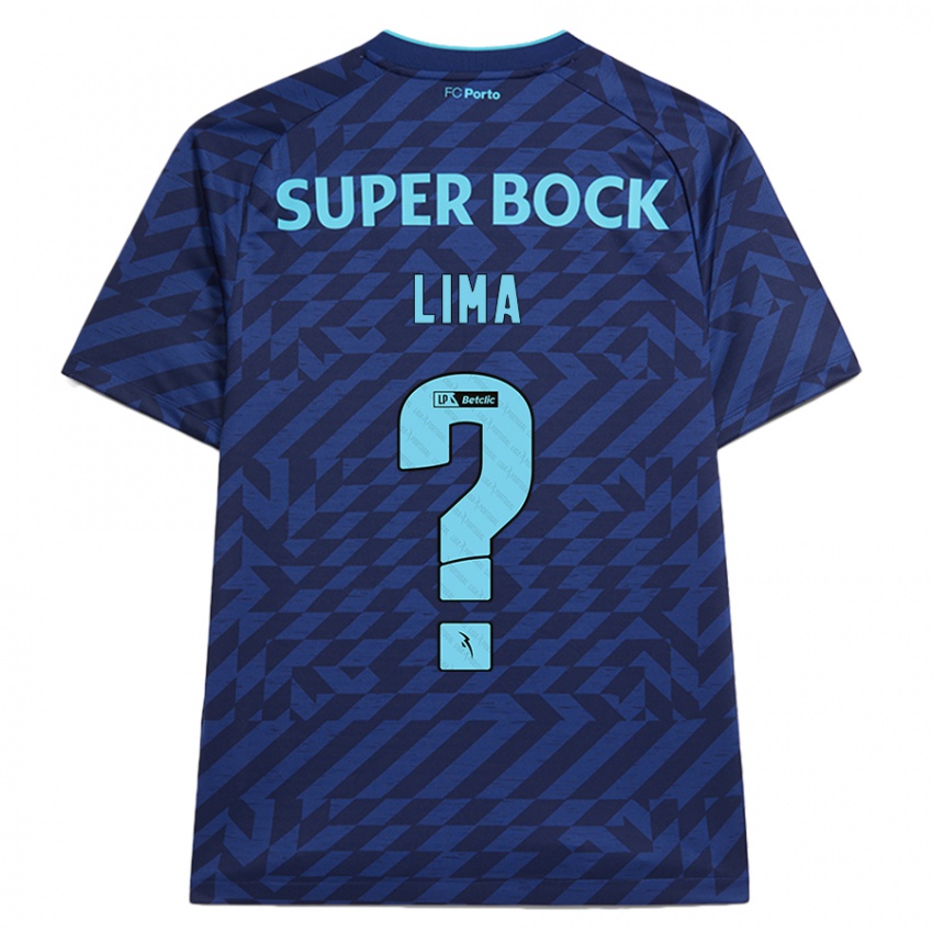 Hombre Camiseta Bernardo Lima #0 Azul Marino Equipación Tercera 2024/25 La Camisa Chile