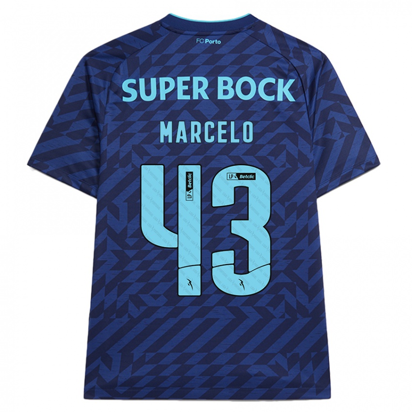 Hombre Camiseta Joao Marcelo #43 Azul Marino Equipación Tercera 2024/25 La Camisa Chile