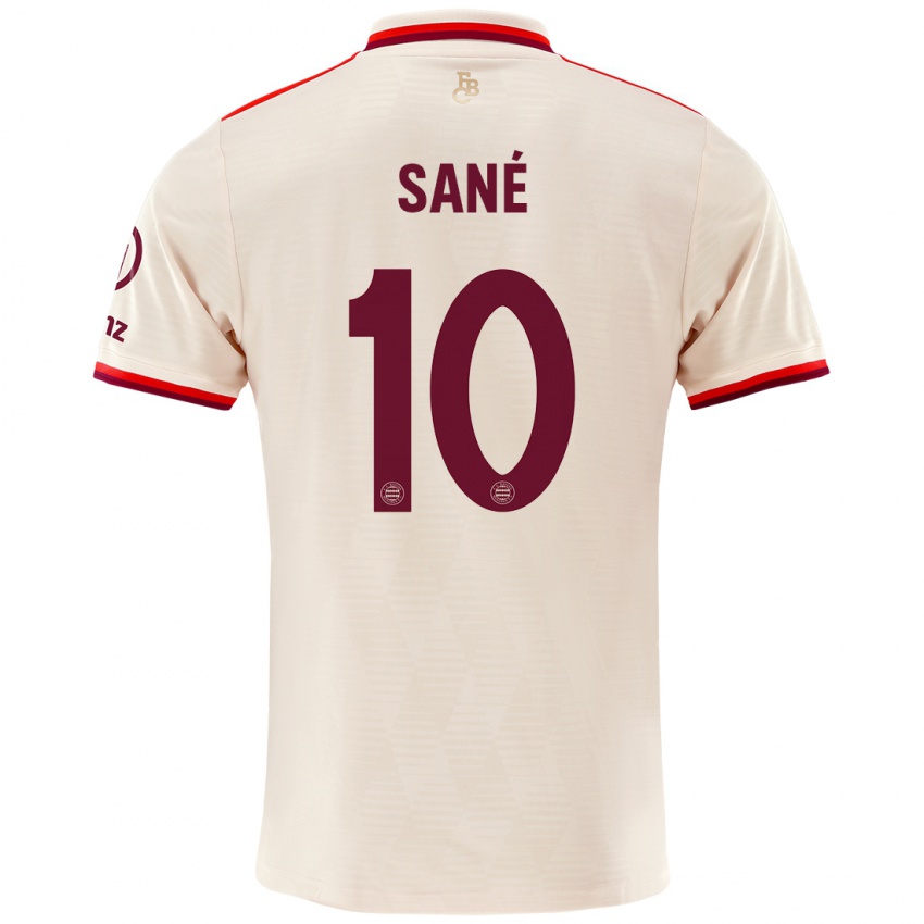 Hombre Camiseta Leroy Sane #10 Lino Equipación Tercera 2024/25 La Camisa Chile