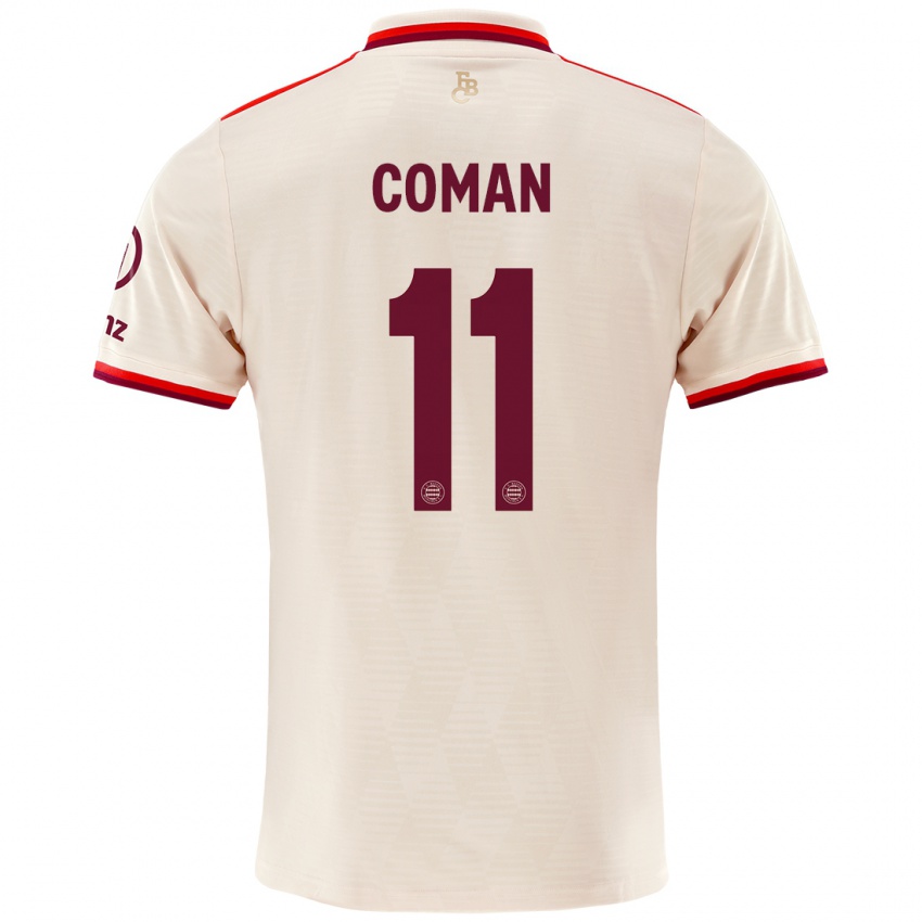 Hombre Camiseta Kingsley Coman #11 Lino Equipación Tercera 2024/25 La Camisa Chile