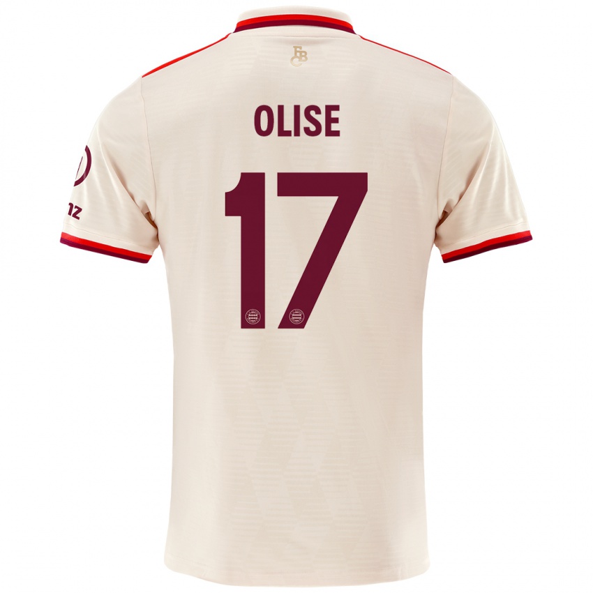 Hombre Camiseta Michael Olise #17 Lino Equipación Tercera 2024/25 La Camisa Chile