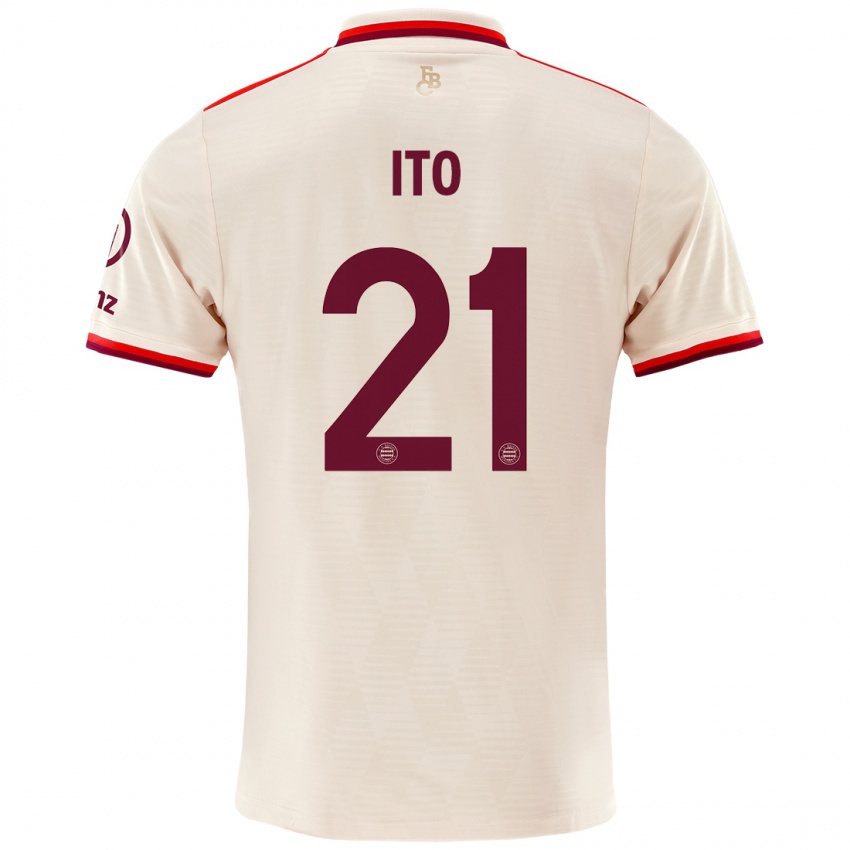 Hombre Camiseta Hiroki Ito #21 Lino Equipación Tercera 2024/25 La Camisa Chile