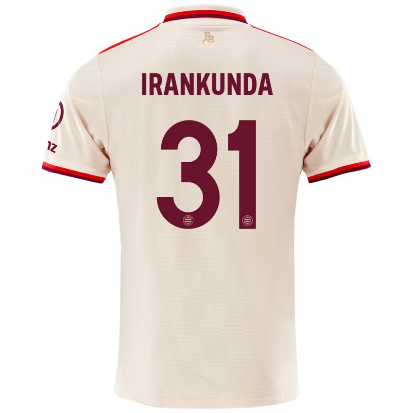 Hombre Camiseta Nestory Irankunda #31 Lino Equipación Tercera 2024/25 La Camisa Chile