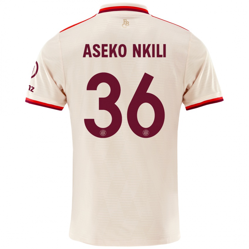 Hombre Camiseta Noel Aseko Nkili #36 Lino Equipación Tercera 2024/25 La Camisa Chile