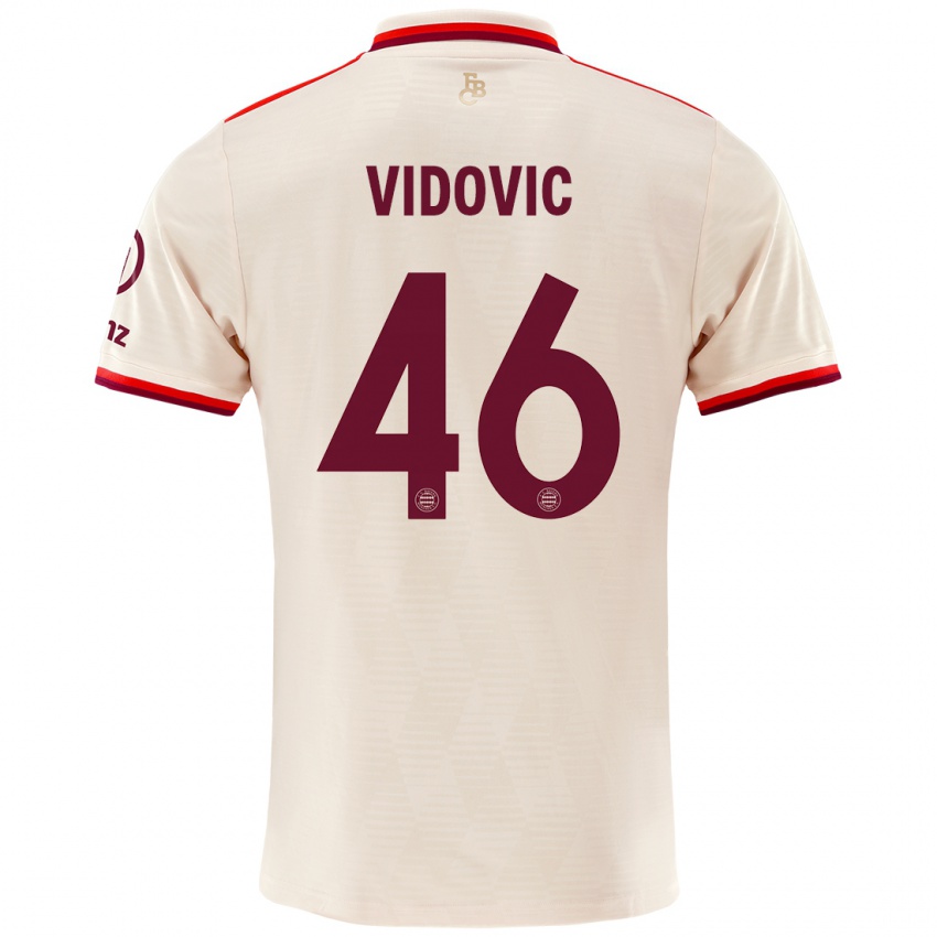 Hombre Camiseta Gabriel Vidovic #46 Lino Equipación Tercera 2024/25 La Camisa Chile