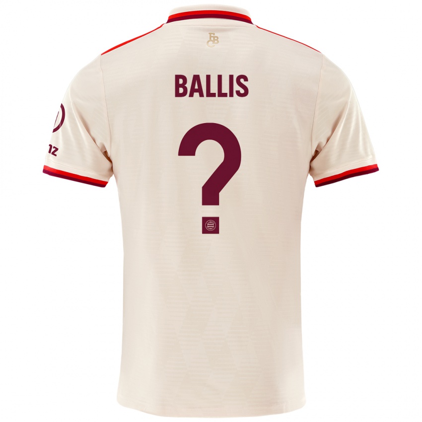 Hombre Camiseta Benjamin Ballis #0 Lino Equipación Tercera 2024/25 La Camisa Chile