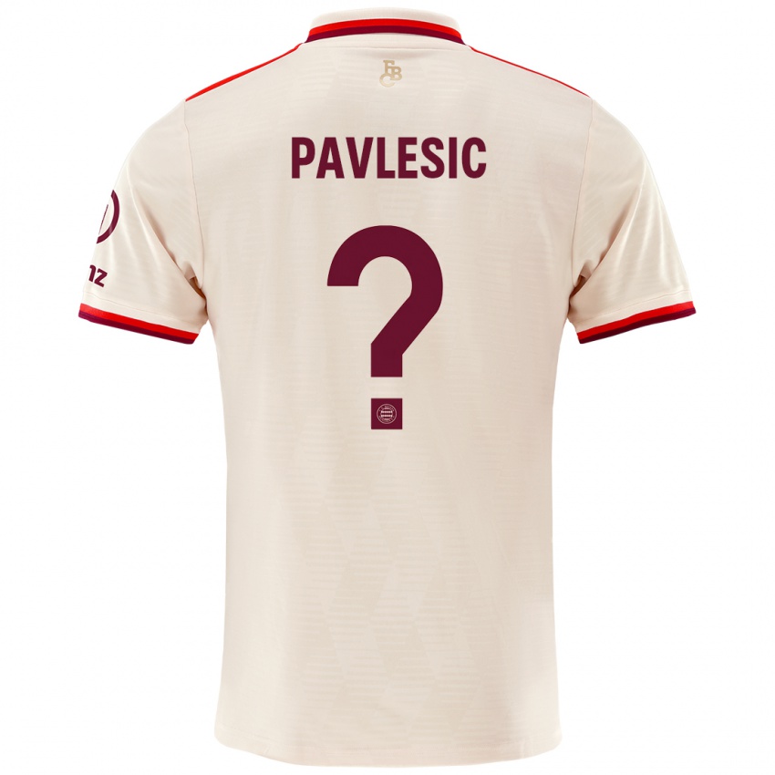 Hombre Camiseta Anthony Pavlesic #0 Lino Equipación Tercera 2024/25 La Camisa Chile