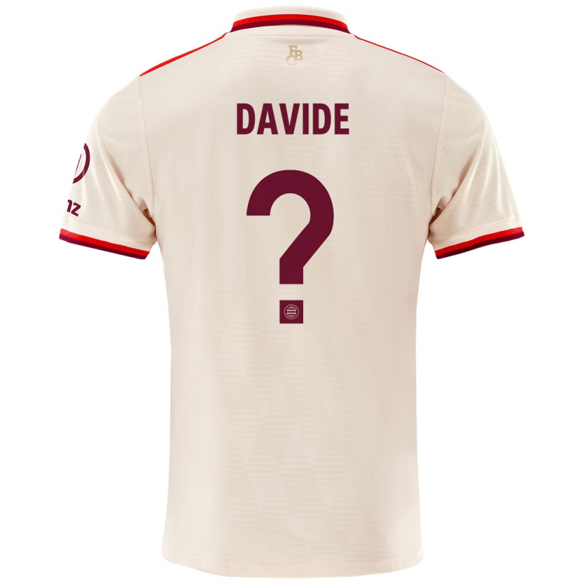 Hombre Camiseta Davide Dell'erba #0 Lino Equipación Tercera 2024/25 La Camisa Chile