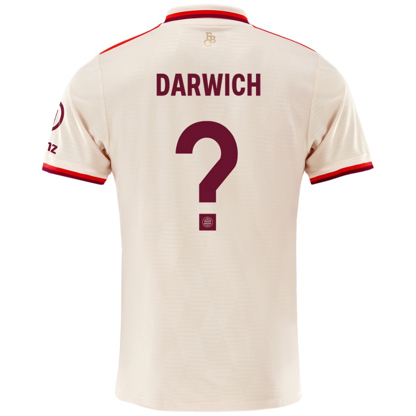 Hombre Camiseta Maher Darwich #0 Lino Equipación Tercera 2024/25 La Camisa Chile