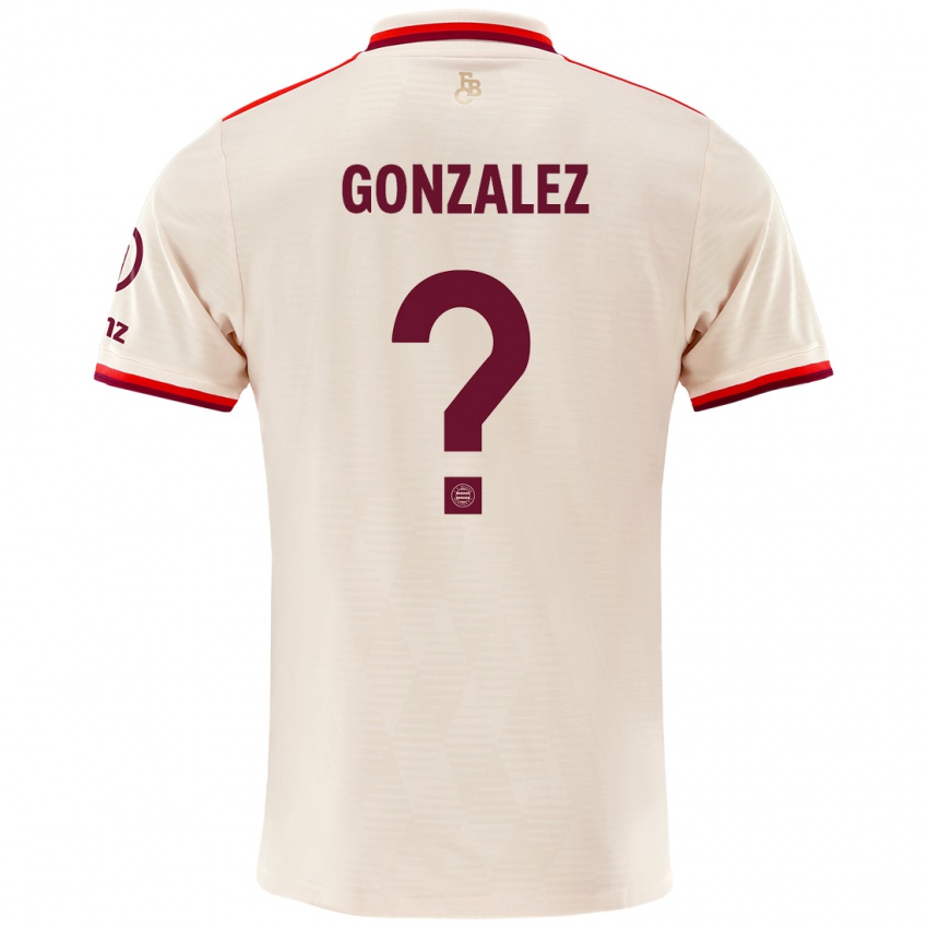 Hombre Camiseta Gabriel Gonzalez #0 Lino Equipación Tercera 2024/25 La Camisa Chile