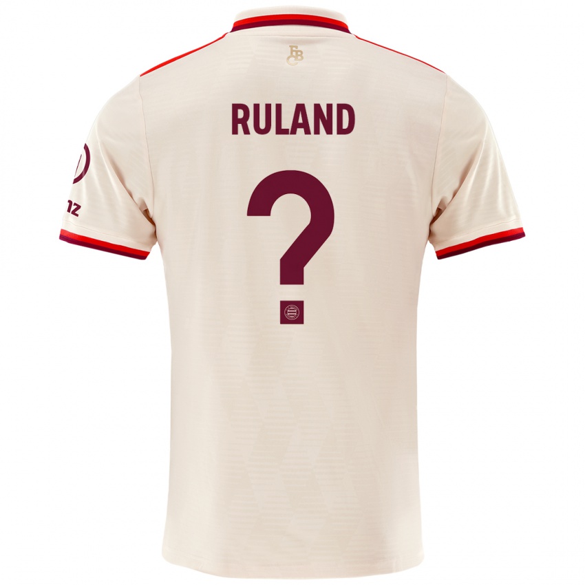 Hombre Camiseta Leonard Ruland #0 Lino Equipación Tercera 2024/25 La Camisa Chile