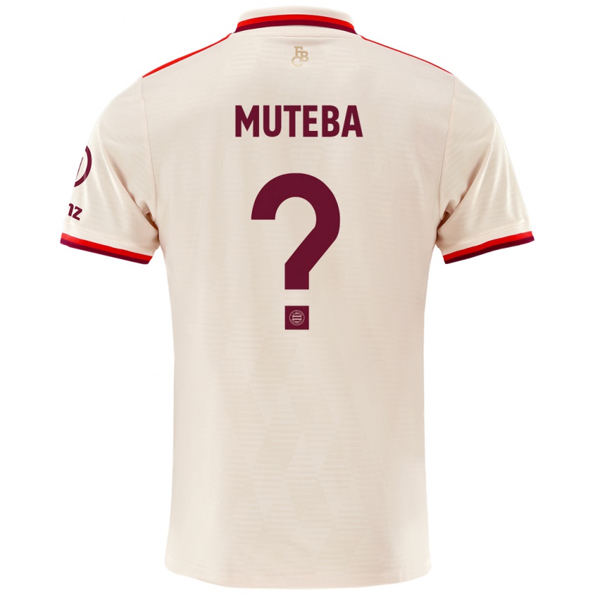 Hombre Camiseta Elias Muteba #0 Lino Equipación Tercera 2024/25 La Camisa Chile