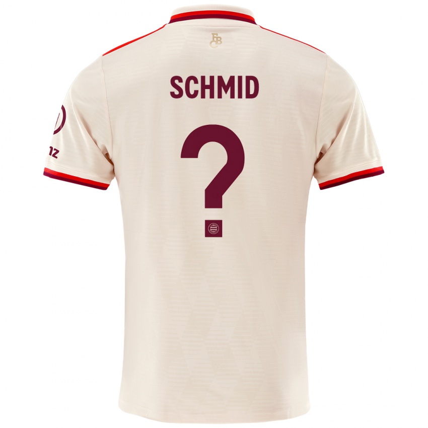 Hombre Camiseta Leopold Schmid #0 Lino Equipación Tercera 2024/25 La Camisa Chile