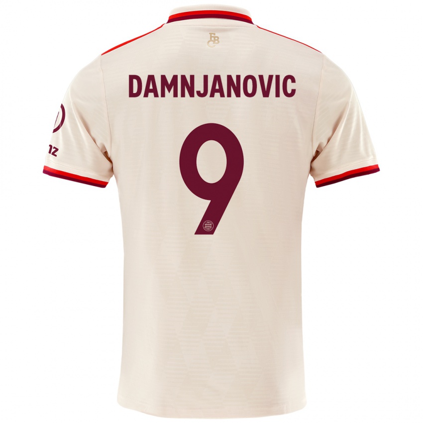 Hombre Camiseta Jovana Damnjanovic #9 Lino Equipación Tercera 2024/25 La Camisa Chile