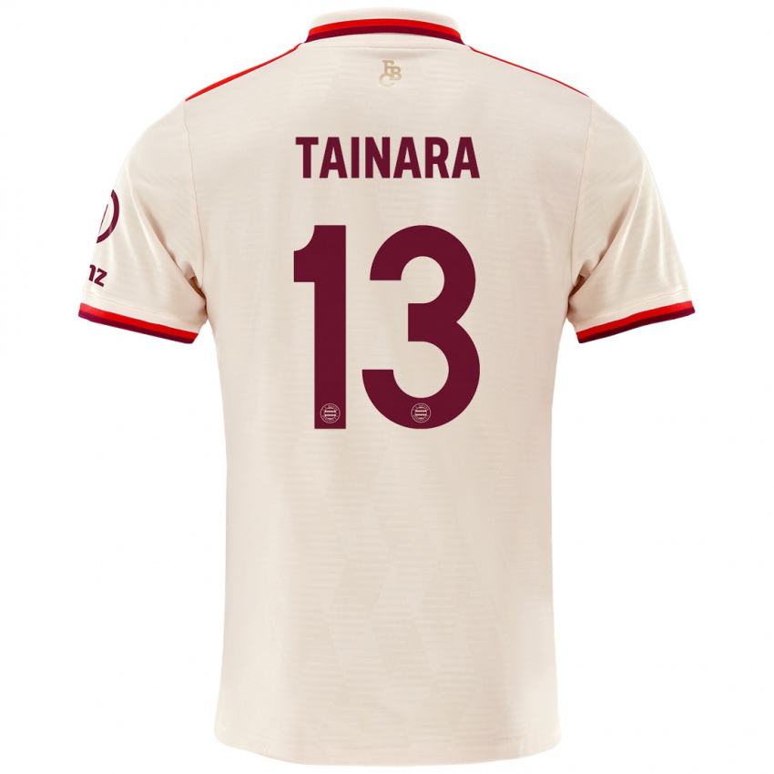 Hombre Camiseta Tainara #13 Lino Equipación Tercera 2024/25 La Camisa Chile