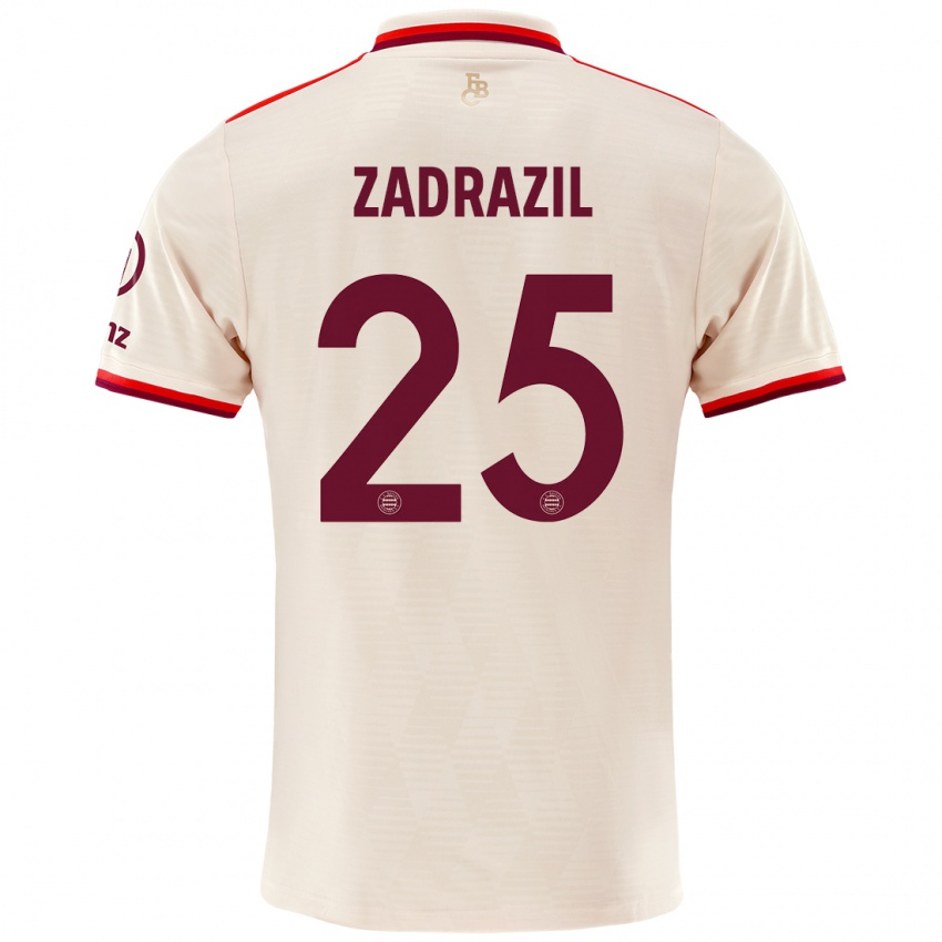 Hombre Camiseta Sarah Zadrazil #25 Lino Equipación Tercera 2024/25 La Camisa Chile