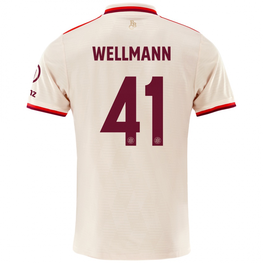 Hombre Camiseta Anna Wellmann #41 Lino Equipación Tercera 2024/25 La Camisa Chile