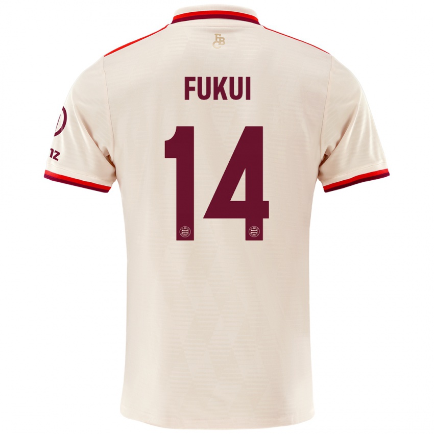 Hombre Camiseta Taichi Fukui #14 Lino Equipación Tercera 2024/25 La Camisa Chile