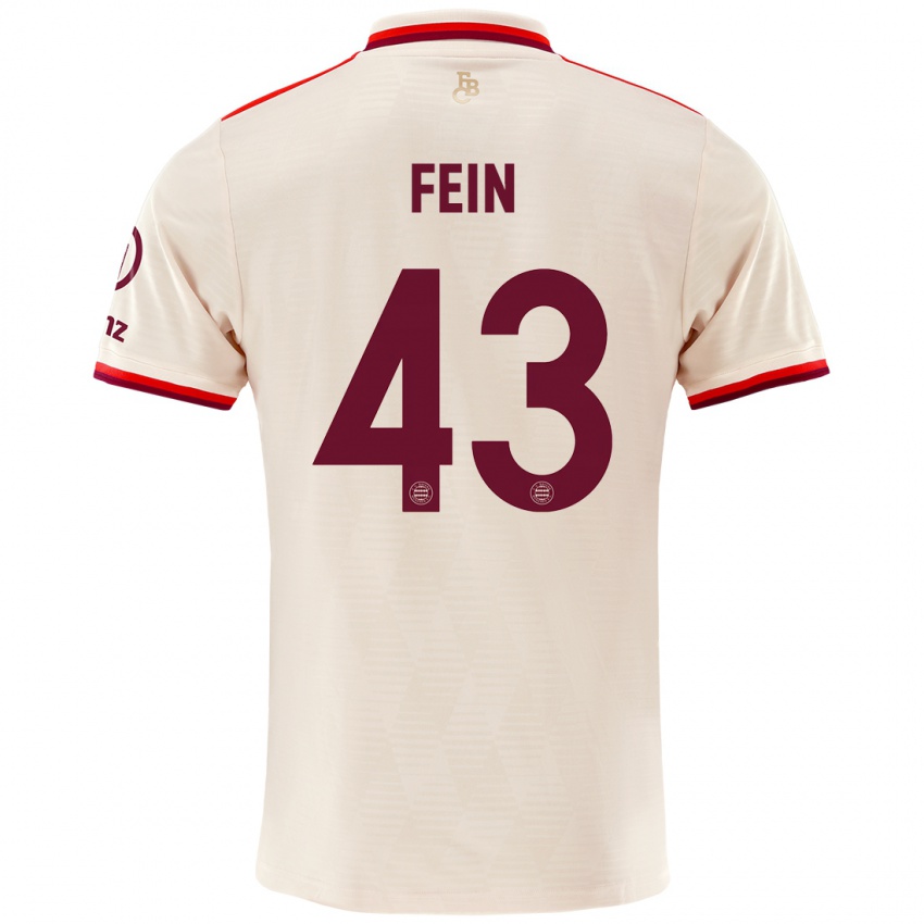 Hombre Camiseta Adrian Fein #43 Lino Equipación Tercera 2024/25 La Camisa Chile