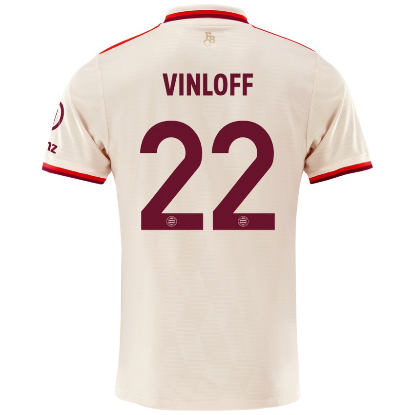 Hombre Camiseta Matteo Vinloff #22 Lino Equipación Tercera 2024/25 La Camisa Chile