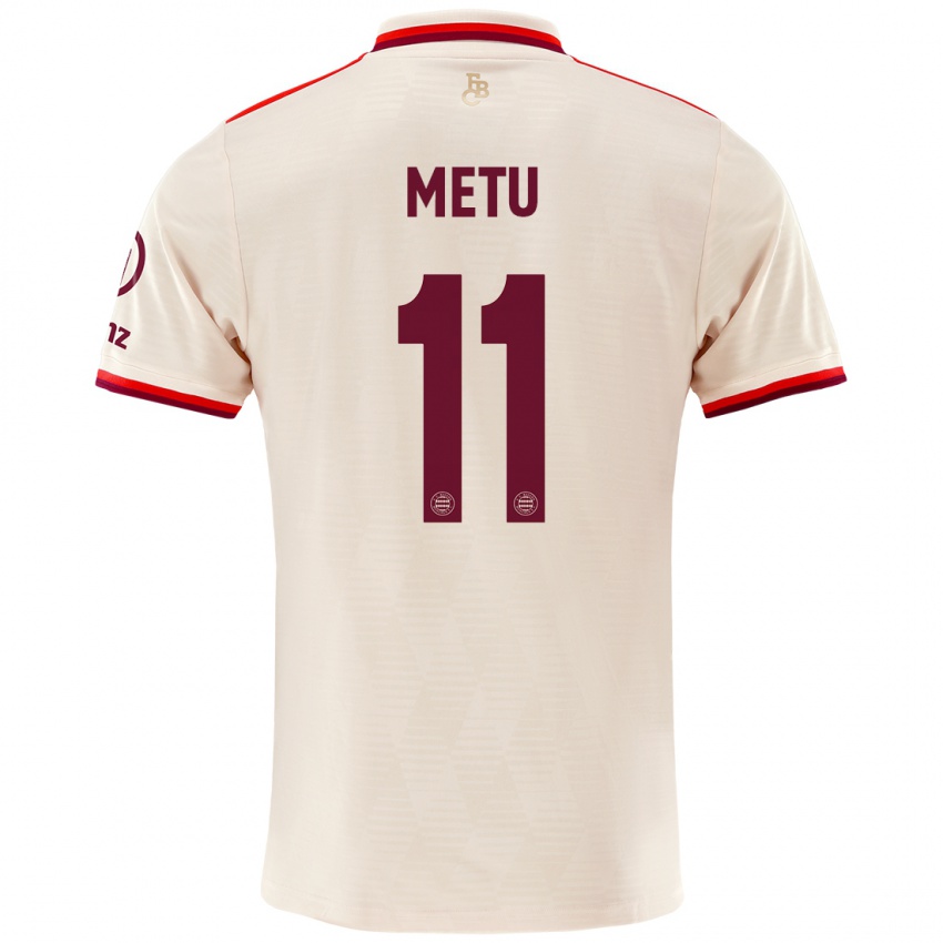 Hombre Camiseta Emilian Metu #11 Lino Equipación Tercera 2024/25 La Camisa Chile